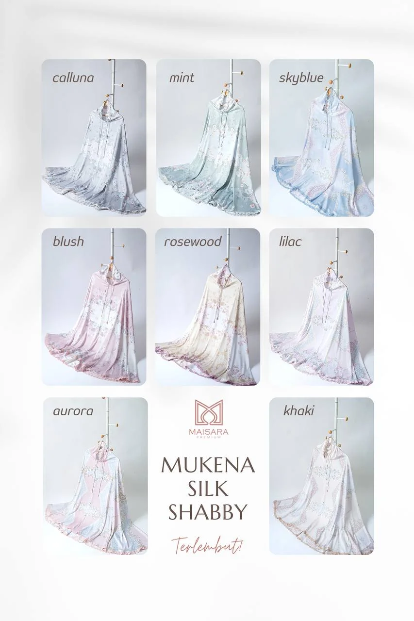 mukena silk shabby maisara katalog